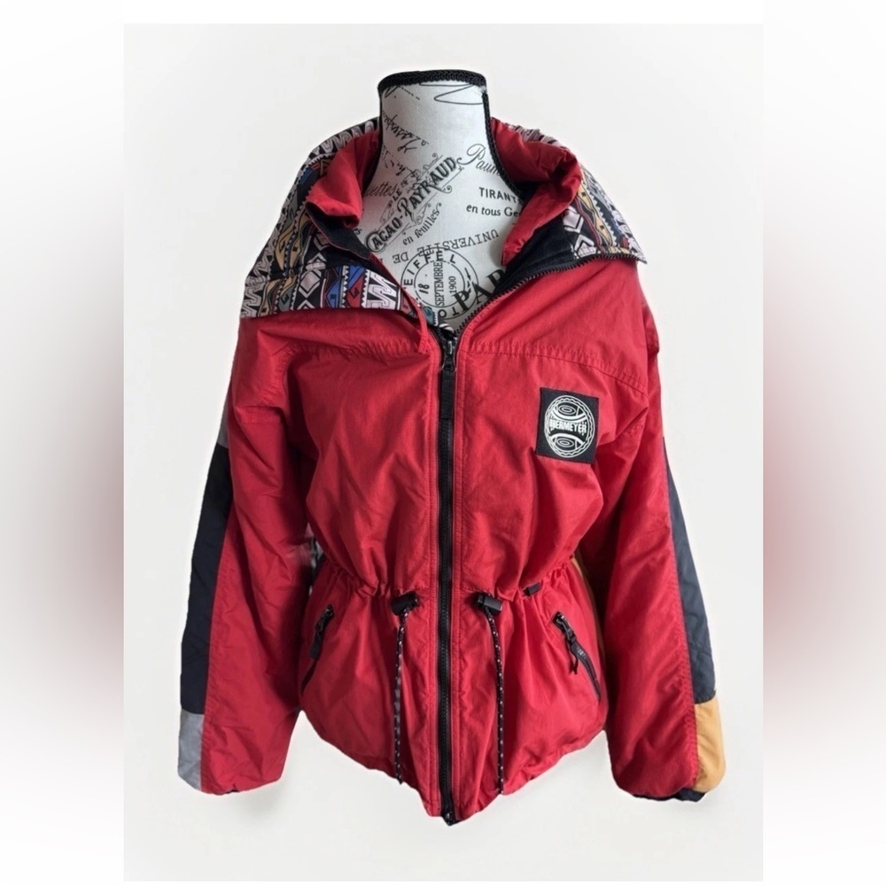 Vintage 80s 90s OBERMEYER Color Block Puffer Ski Jacket Juniors/ Women’s